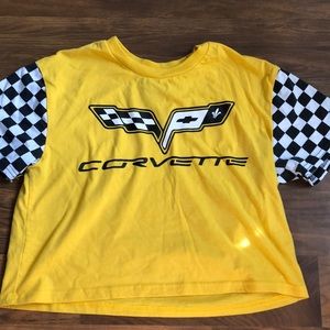 yellow checkered crop top!